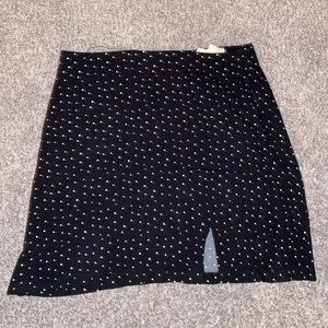 PacSun Dotted Black Mini Skirt